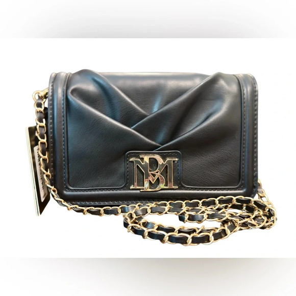 Badgley Mischka Pleated Crossbody Bag - Picture 1 of 5